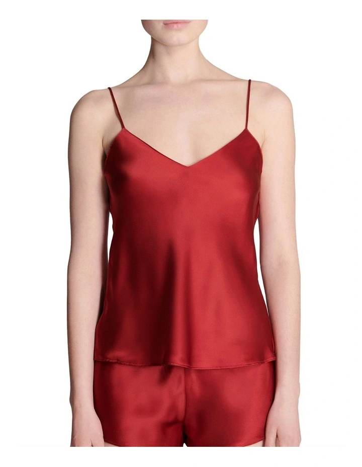 Dream Silk Camisole in Red
