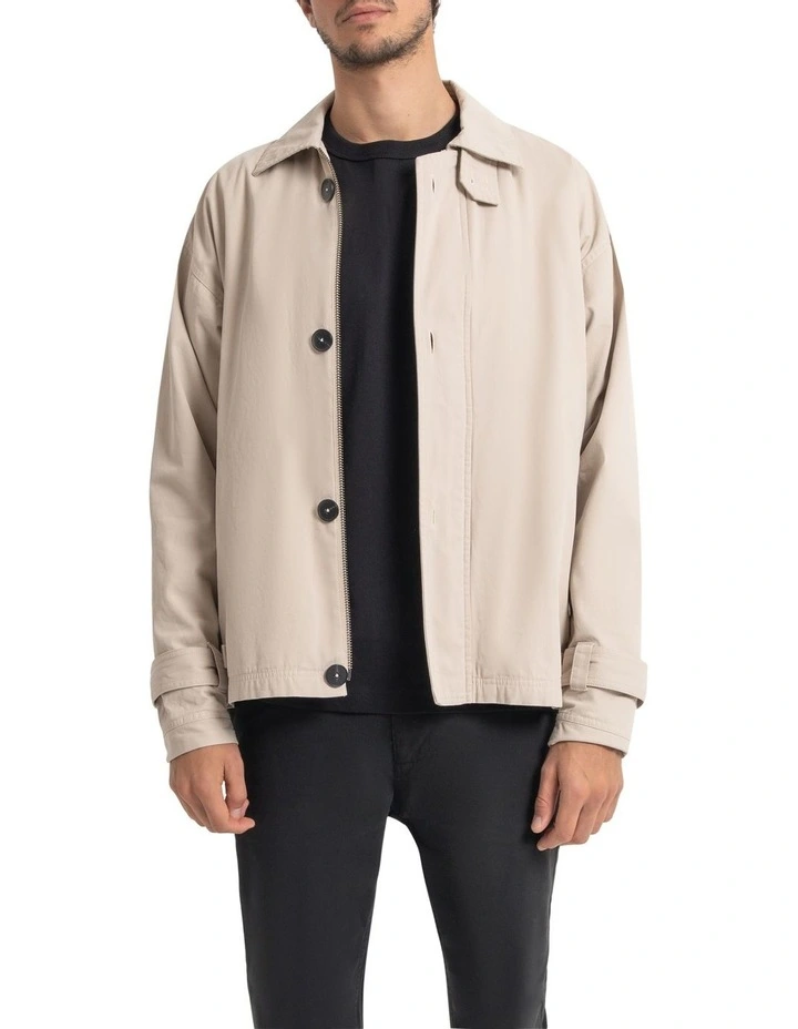 Harlow Zip Jacket in Stone