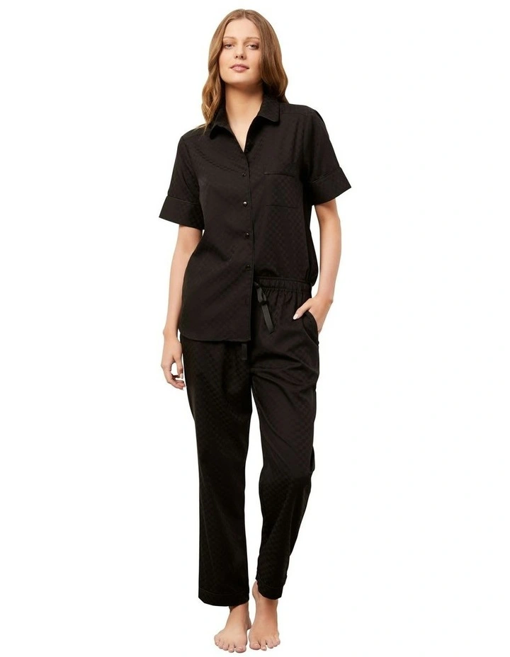 Ash Pyjama Set Short in Black