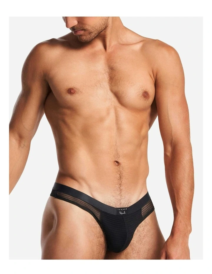 Manuel Sheer Thong in Noir