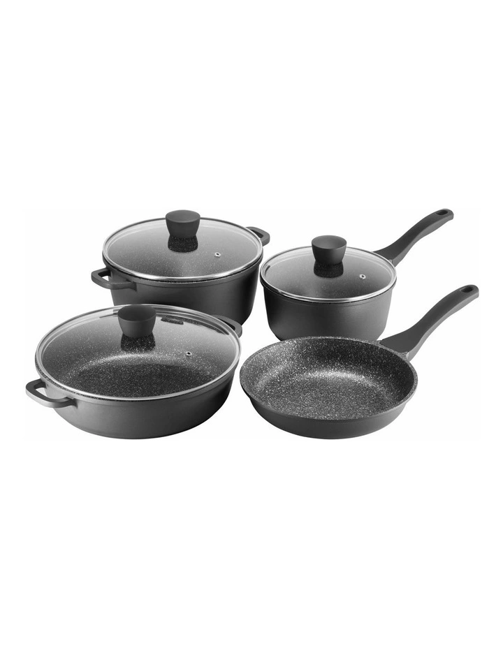 Classic Non-Stick Cookset 4 Piece in Black