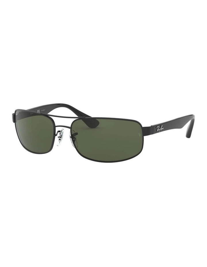 RB3445 Black Polarised Sunglasses