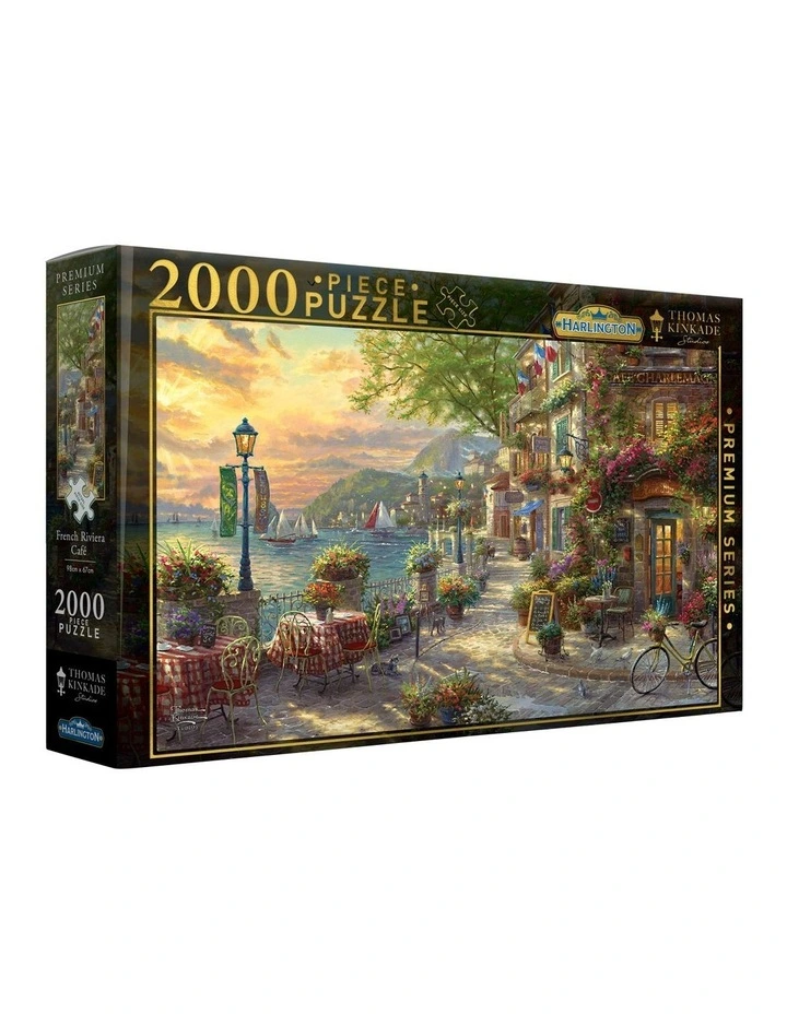 Thomas Kinkade French Riviera Cafe Puzzle 2000 Piece