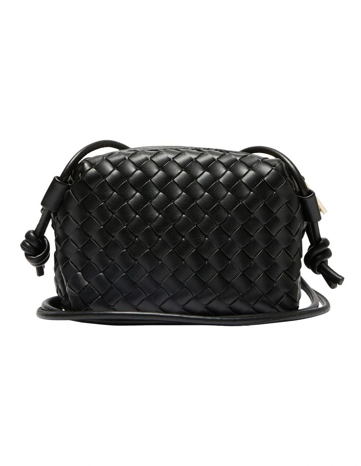Sass Bag in Black Weave