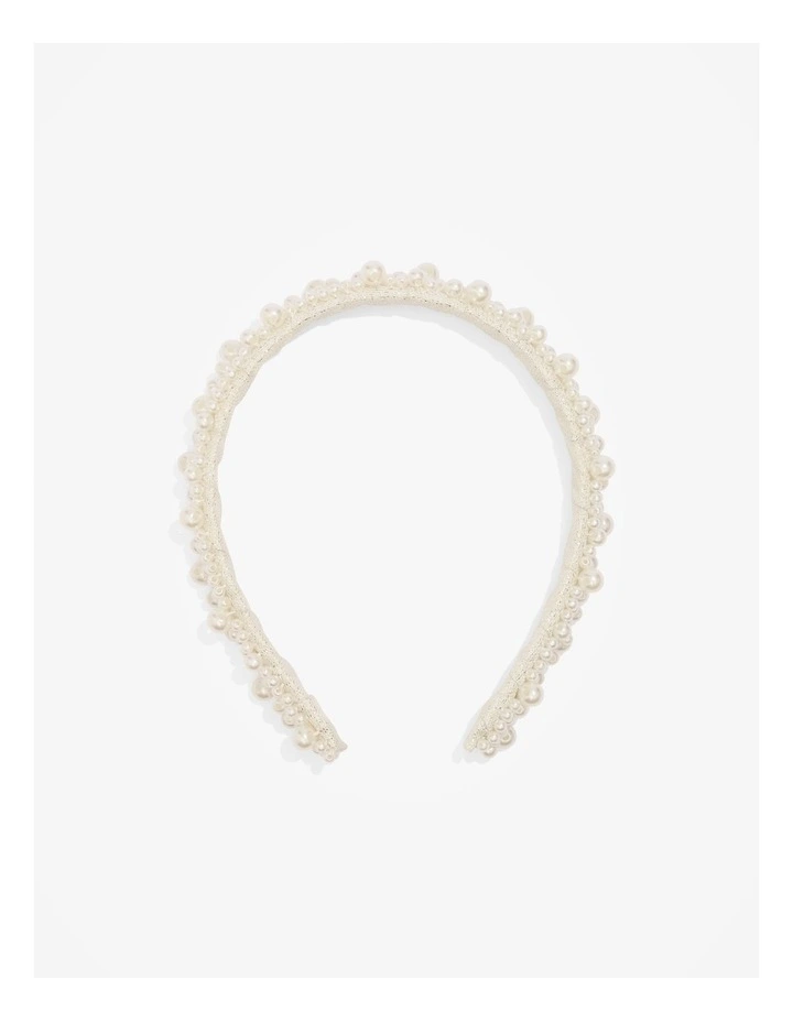Pearl Headband in Marshmallow
