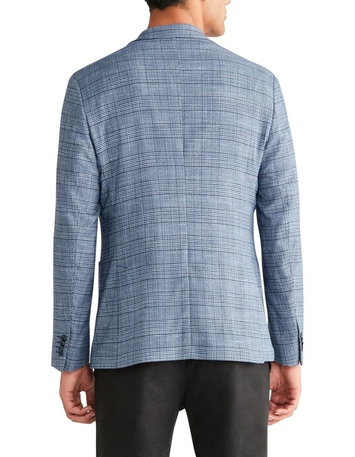 Prince of Wales Check Blazer in Check Blue