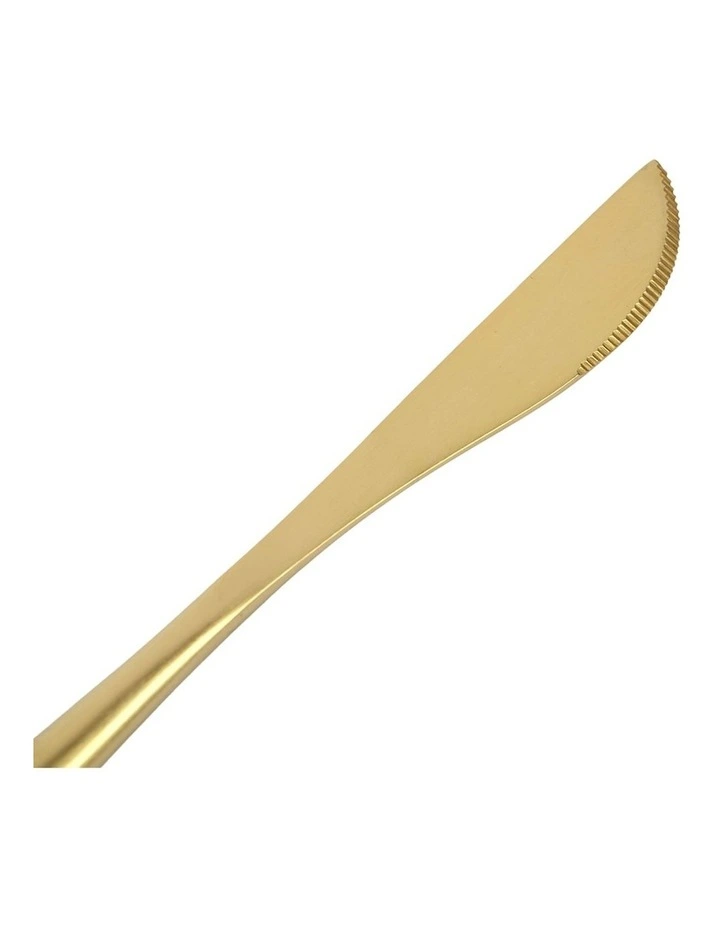 Matte Cutlery Set 24 Piece in Gold