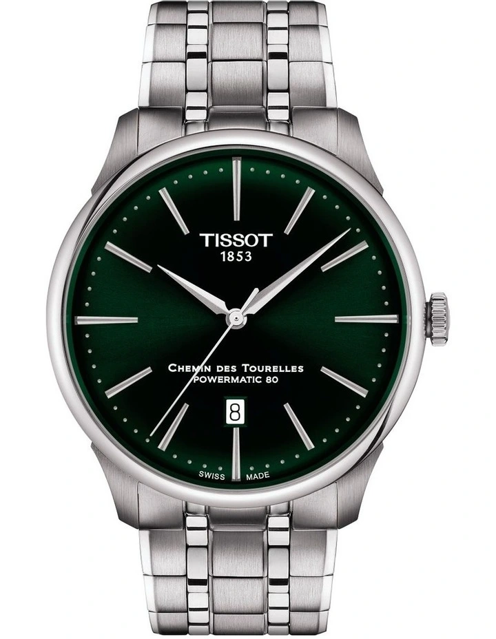 Chemin des Tourelles Powermatic 80 42mm T1394071109100 Watch in Green