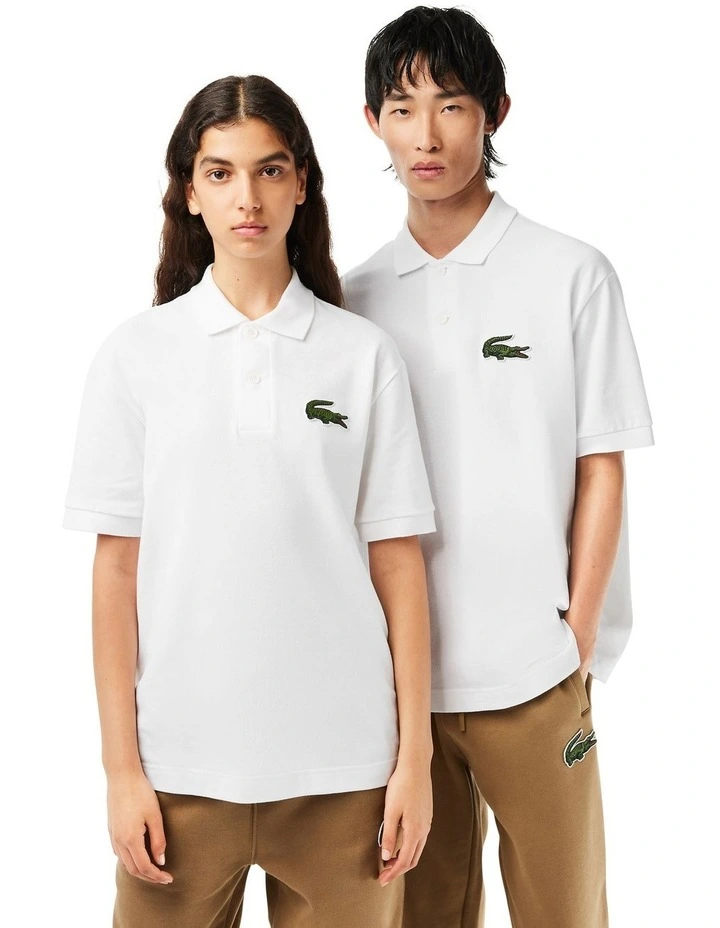 Essentials Loose Fit Polo Shirt in White