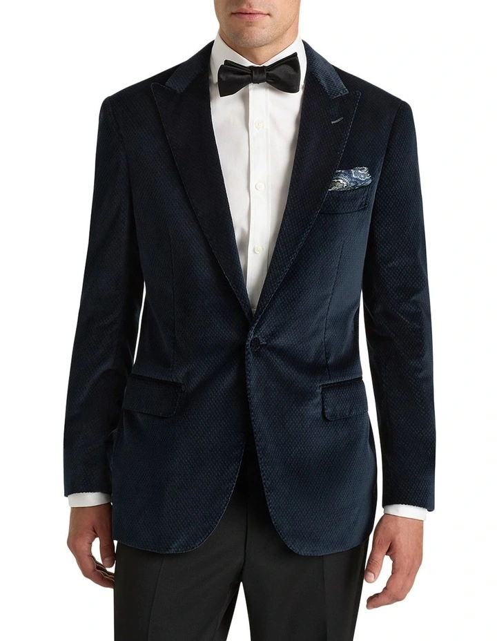 Gregotti Velvet Jacket in Midnight