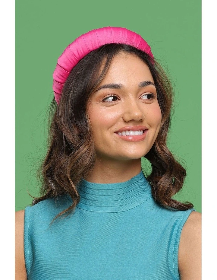 Betty Headband in Hot Pink