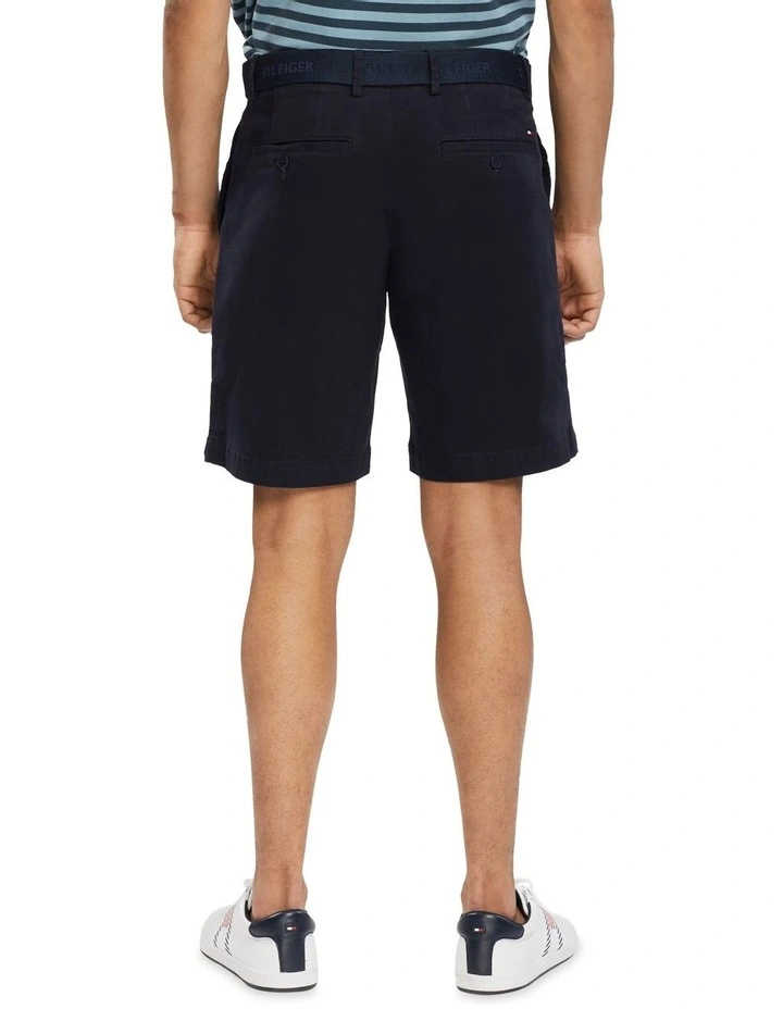 Brooklyn Regular Fit Twill Shorts in Blue
