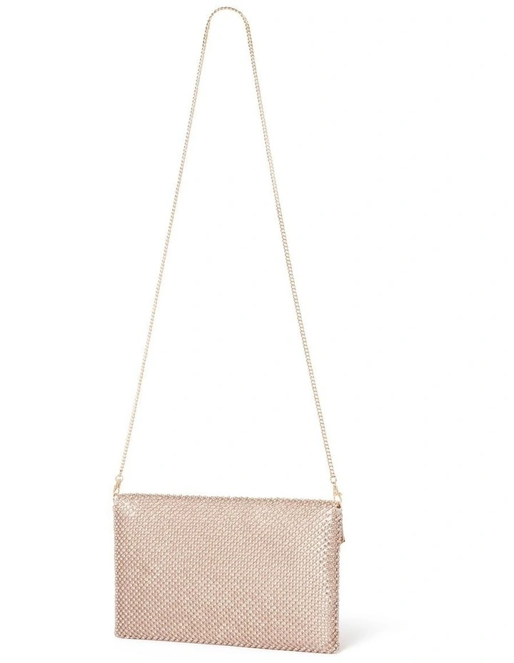 Lea Envelope Clutch in Beige