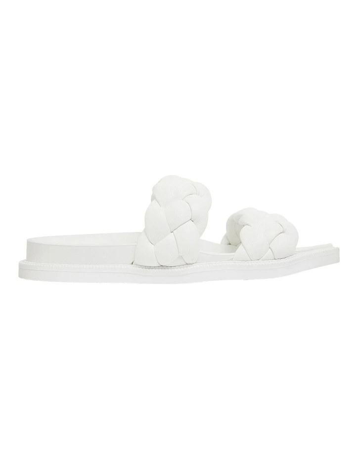 Gossip White Smooth Sandals