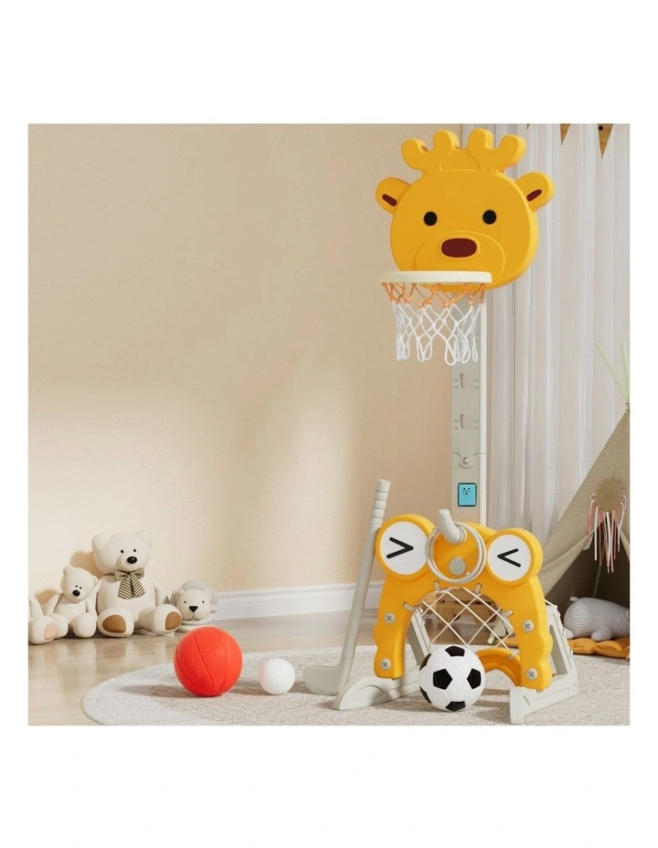 Adjustable 5-in-1 Basketball Hoop Stand