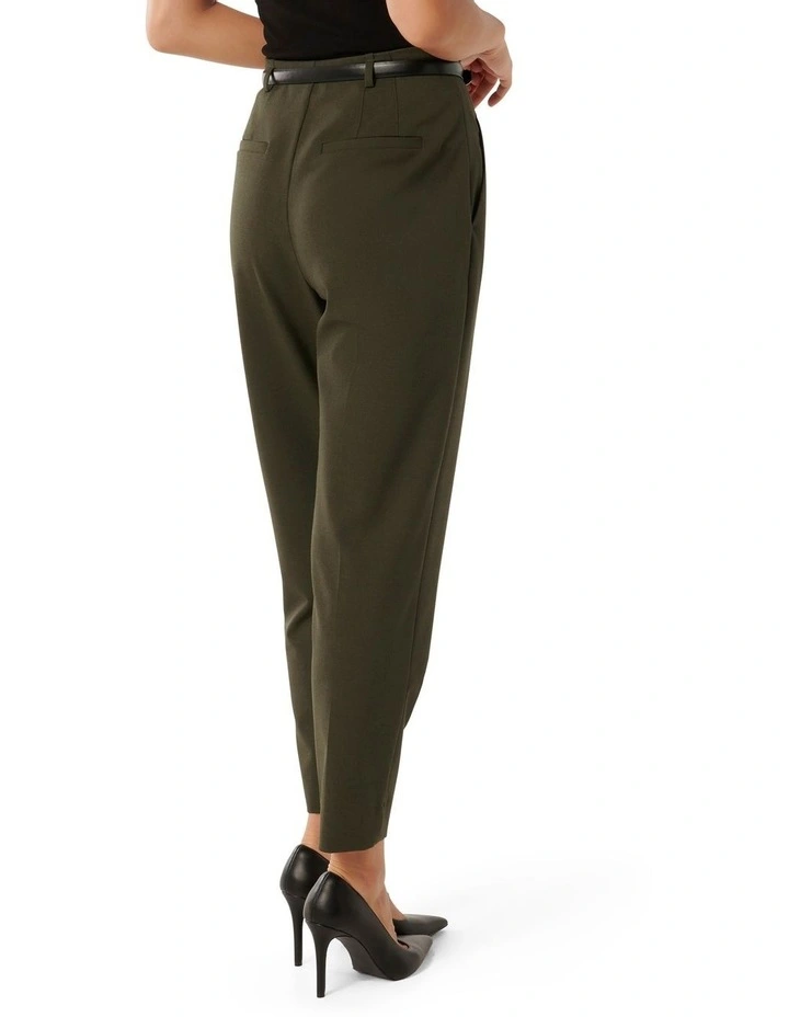 Terry Tapered Pants in Green