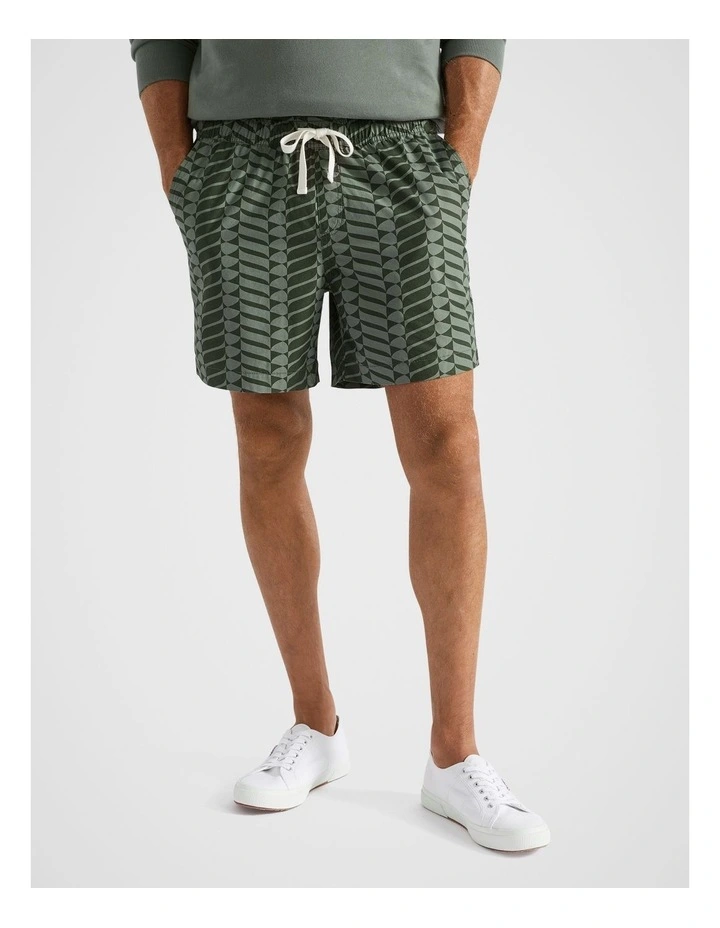Geo Poplin Short in Assorted