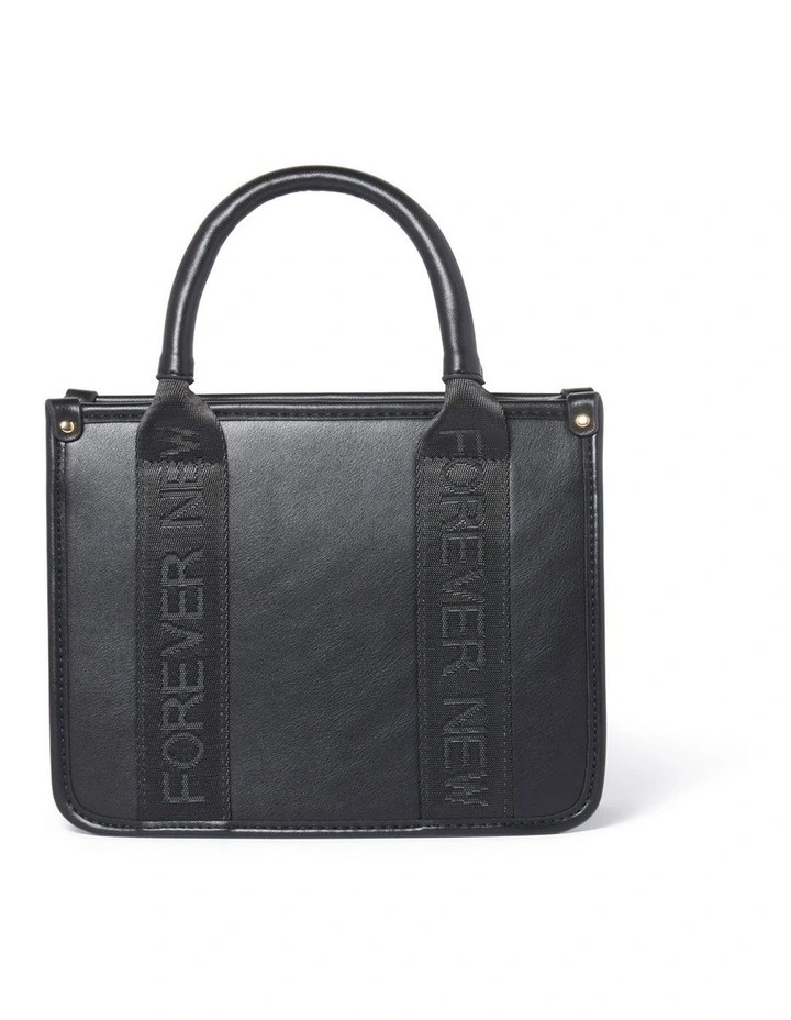 Sidney Slogan Tote Bag in Black