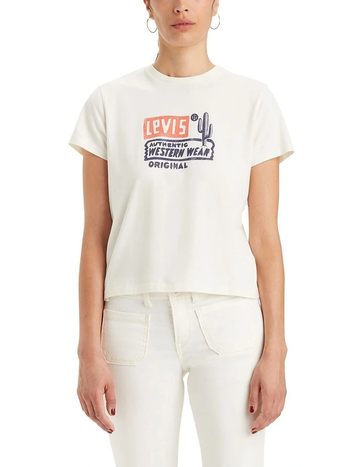 Graphic Classic Tee in Egret