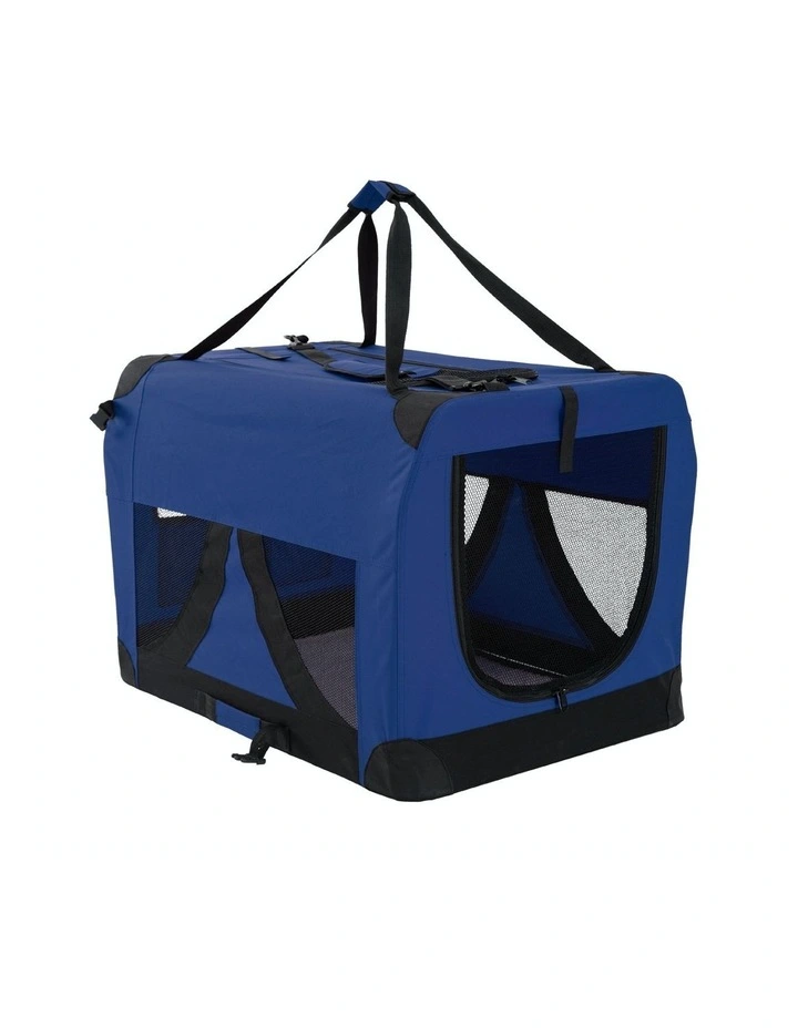 Portable Soft Pet Crate XL in Blue