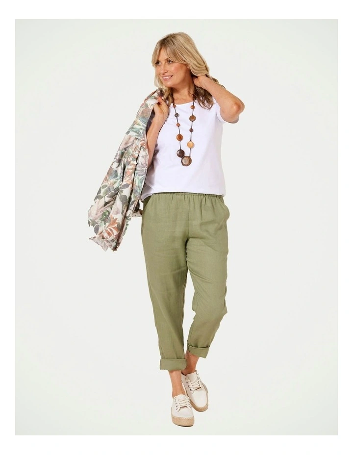 Cologne Full Length Pant in Olive