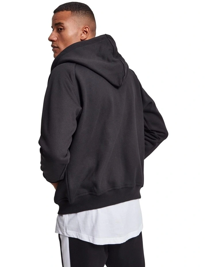 Heavyweight Zip Hoody in Black