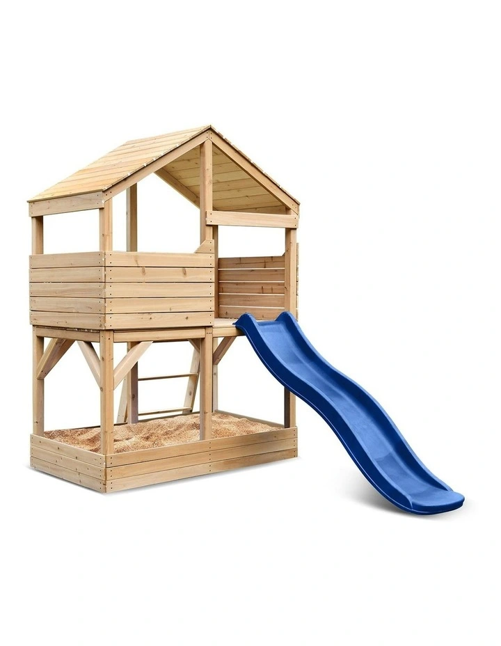 Lifespan Kids Bentley Cubby House with 1.8m in Blue Slide
