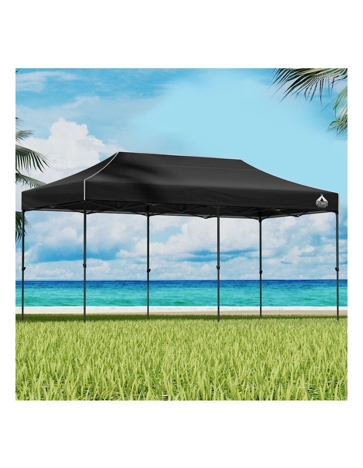 Pop Up Gazebo 3x6m with Base Pod x4 in Navy