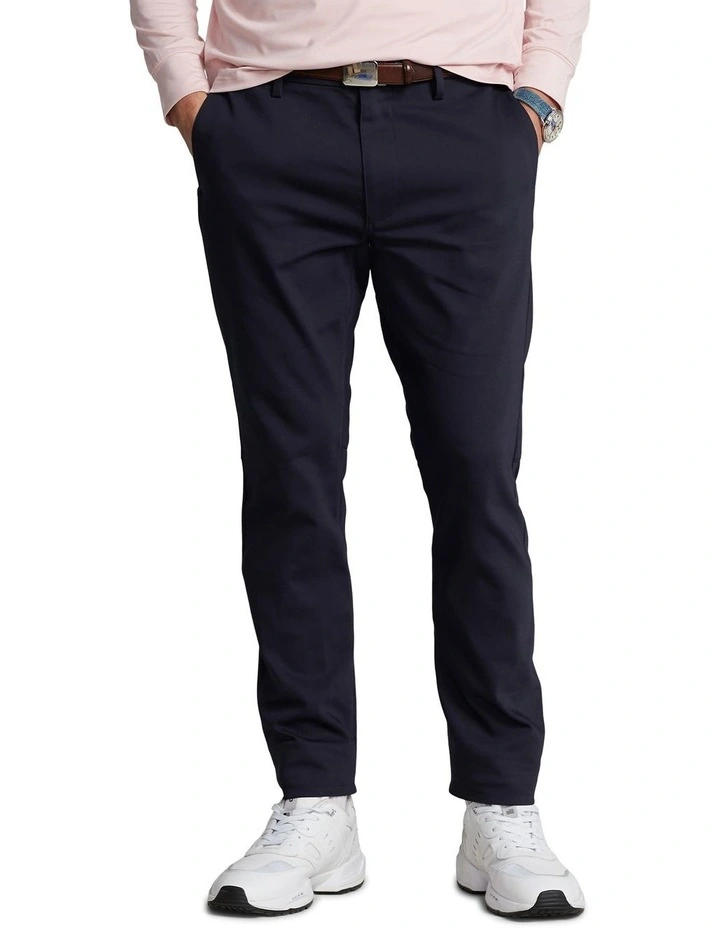 Stretch Slim Fit Dobby Pant in Blue