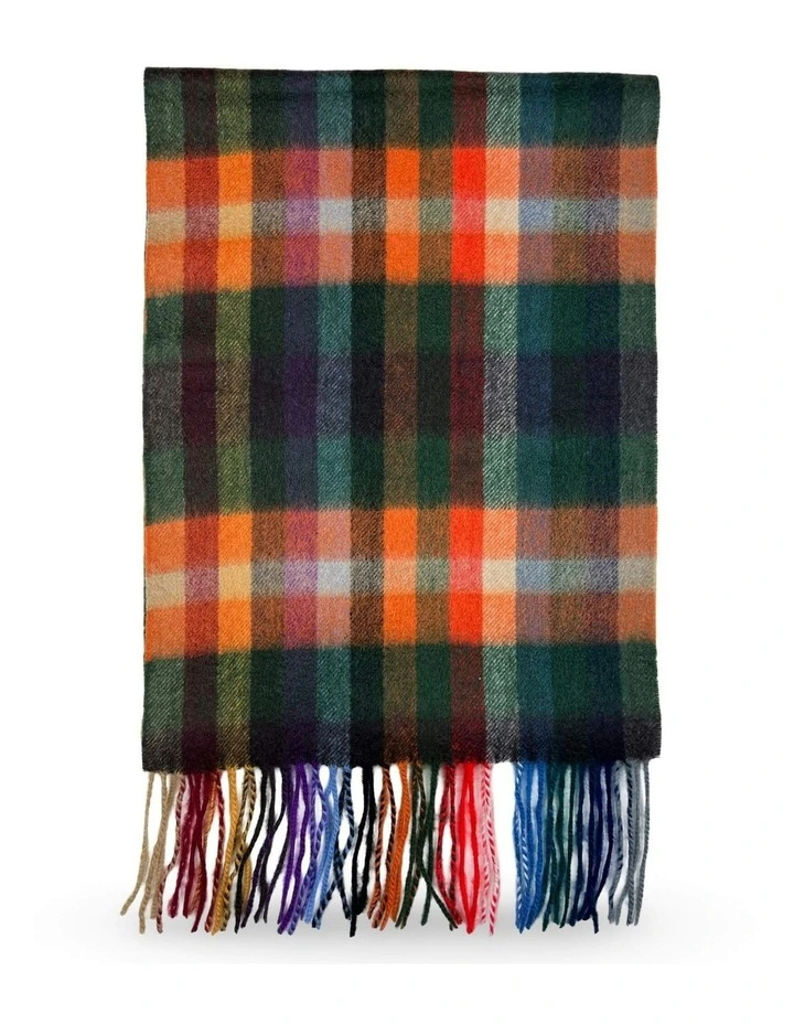 Asger Check Scarf in Green