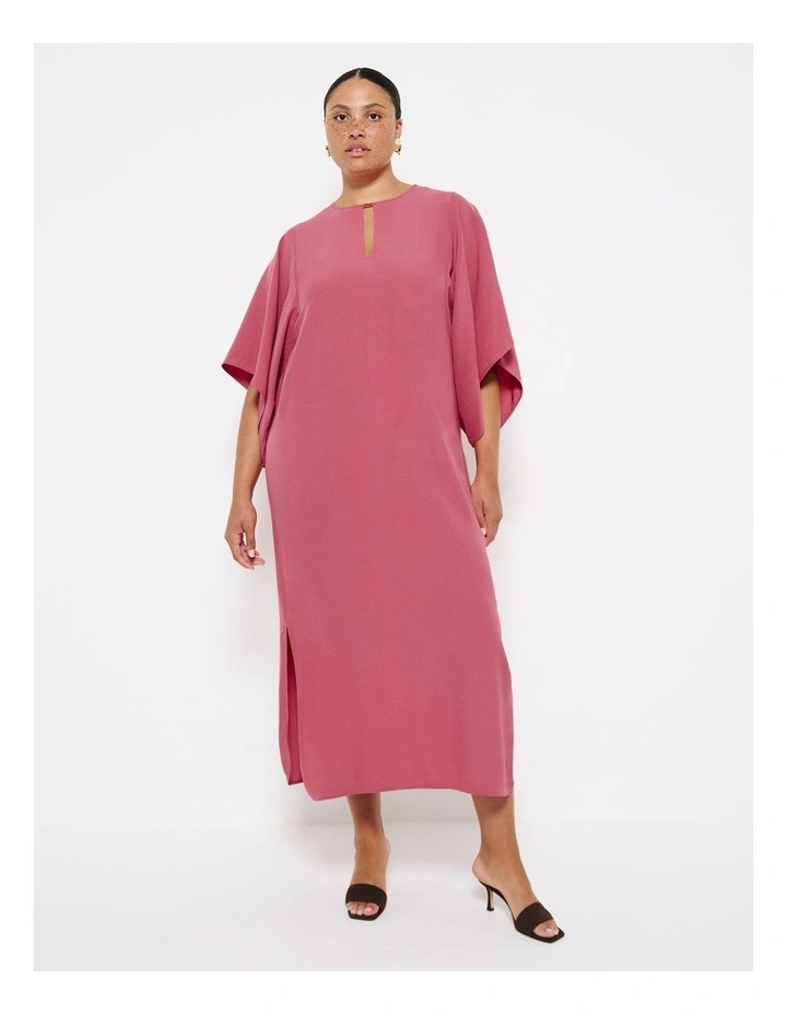 Kimono Sleeve Dress in Desert Rose