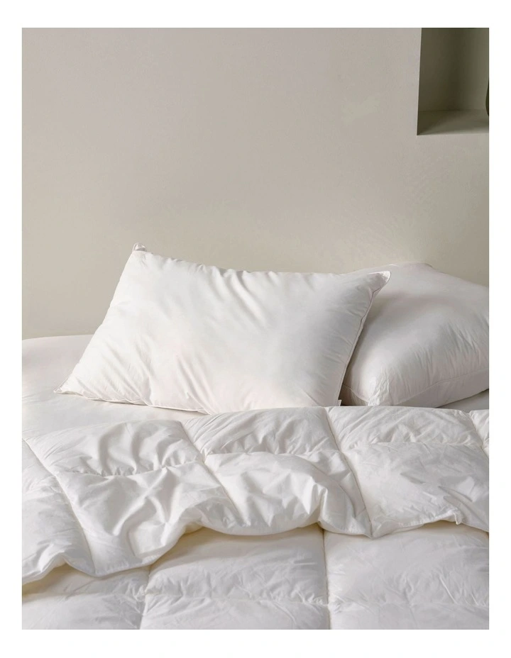All Seasons King Pillow in White