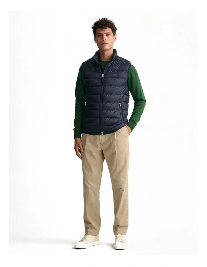 Light Down Vest in Evening Blue