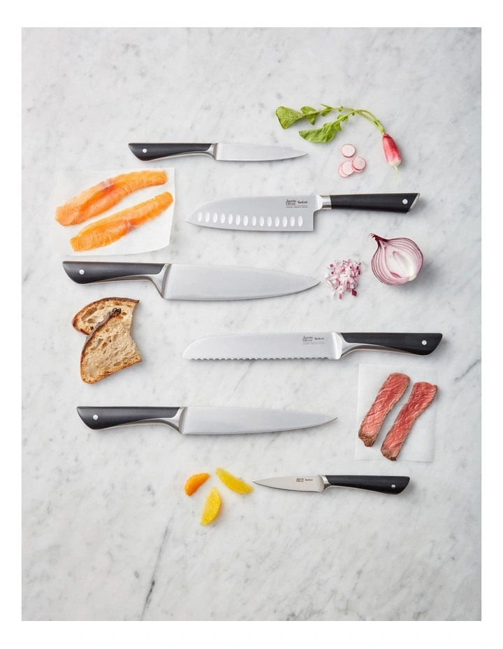 Utility Knife 12cm in Black/Stainless Steel