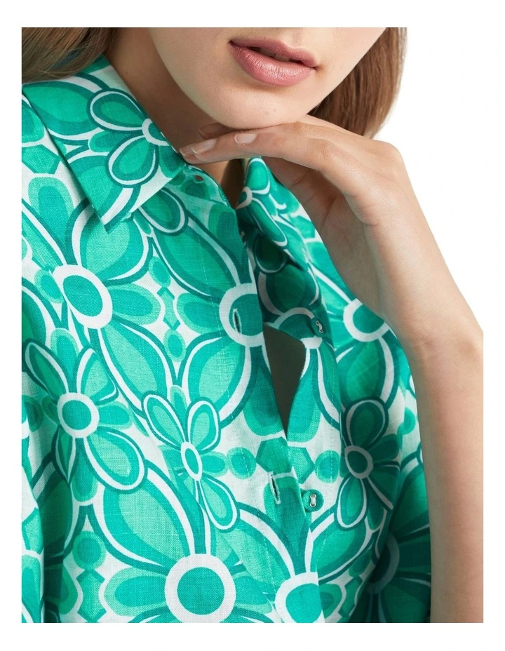 Linen Retro Short Sleeve Shirt