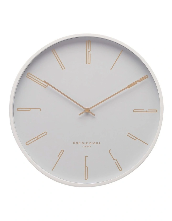Maya 30Cm White Silent Wall Clock