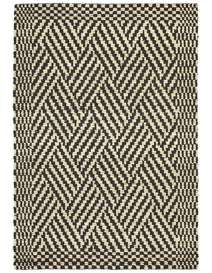 Kenya Kimi Hand Woven Tribal Jute Rug in Natural