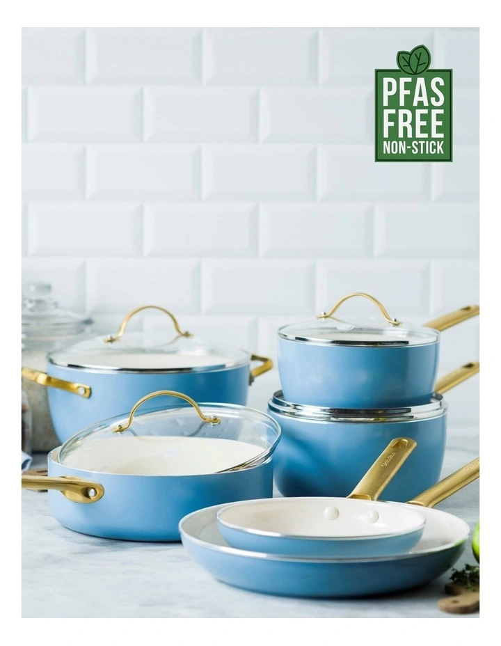 Padova 6 Piece Cookware Set in Denim Blue