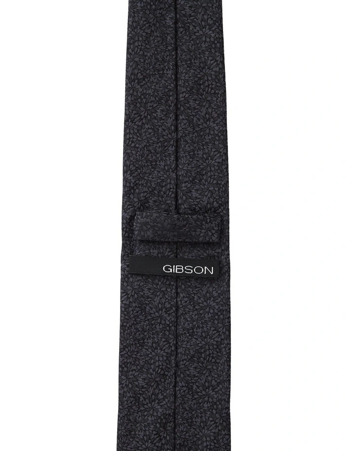 Ice Crystals Silk Tie in Black