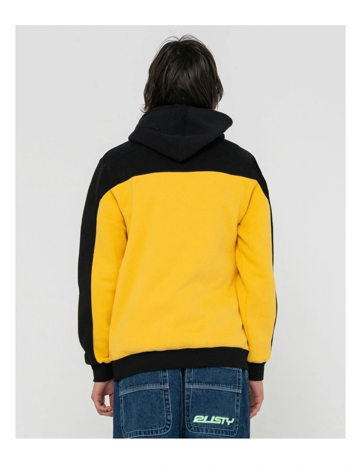 Panel Vision Hooded Super Fleece in Black