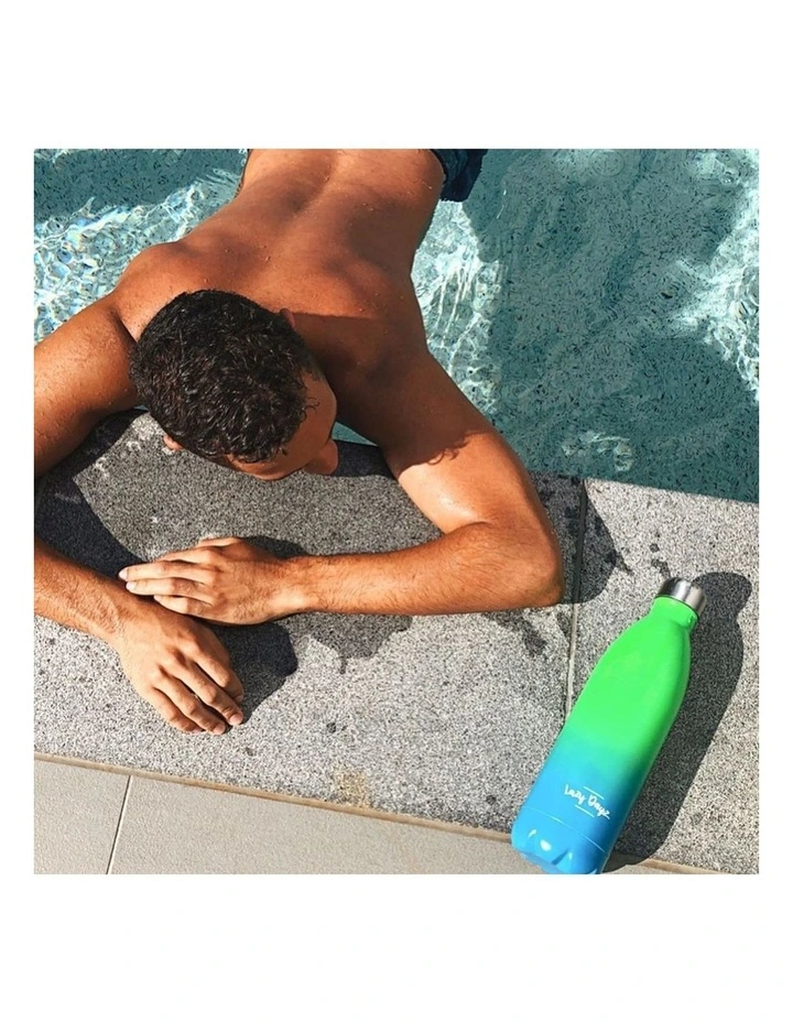 Lazy Dayz Jumbo Drink Bottle 1L Orange Pink Ombre