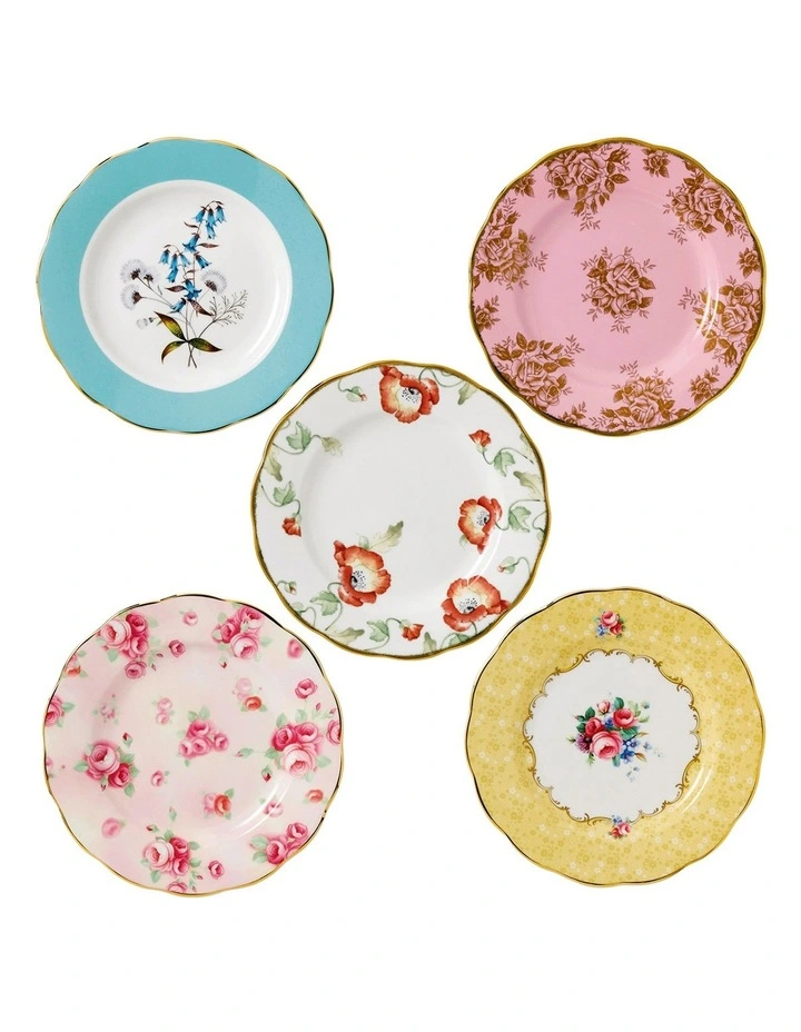 100 Years 20cm Set of 5 1950 1990s Plates