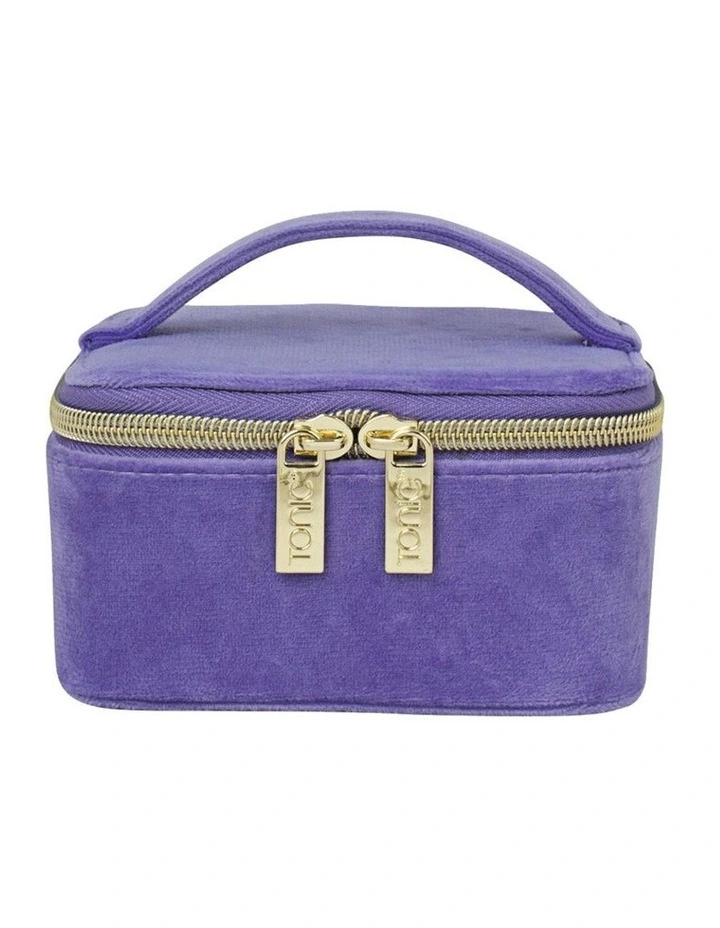 Luxe Velvet Jewellery Cube in Iris