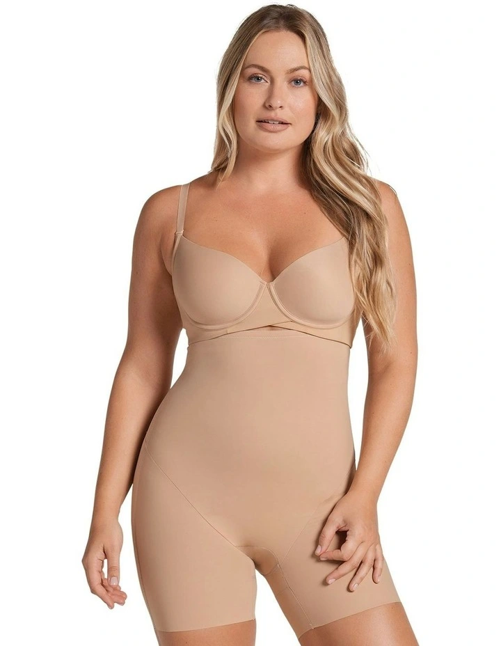 On Target Firm Tummy Control Body Shaper Short in Nude