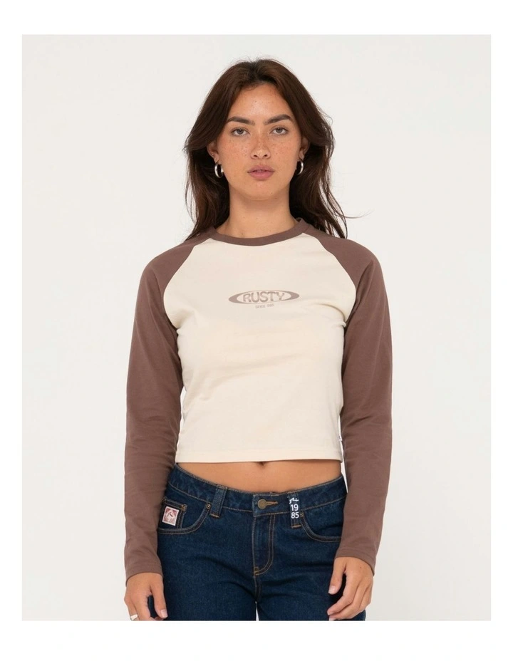 Roval Raglan Sleeve Skimmer Tee in Natural