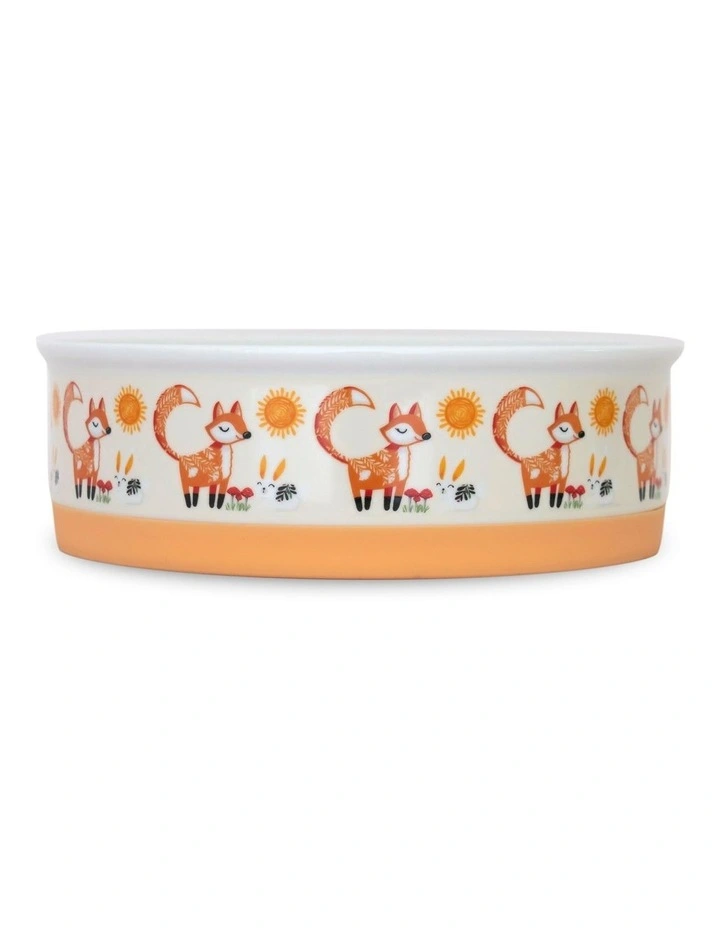 Foxy Tales Ceramic Dog Bowls