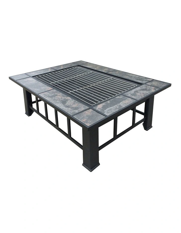 Portable 3-in-1 Fire Pit in Black