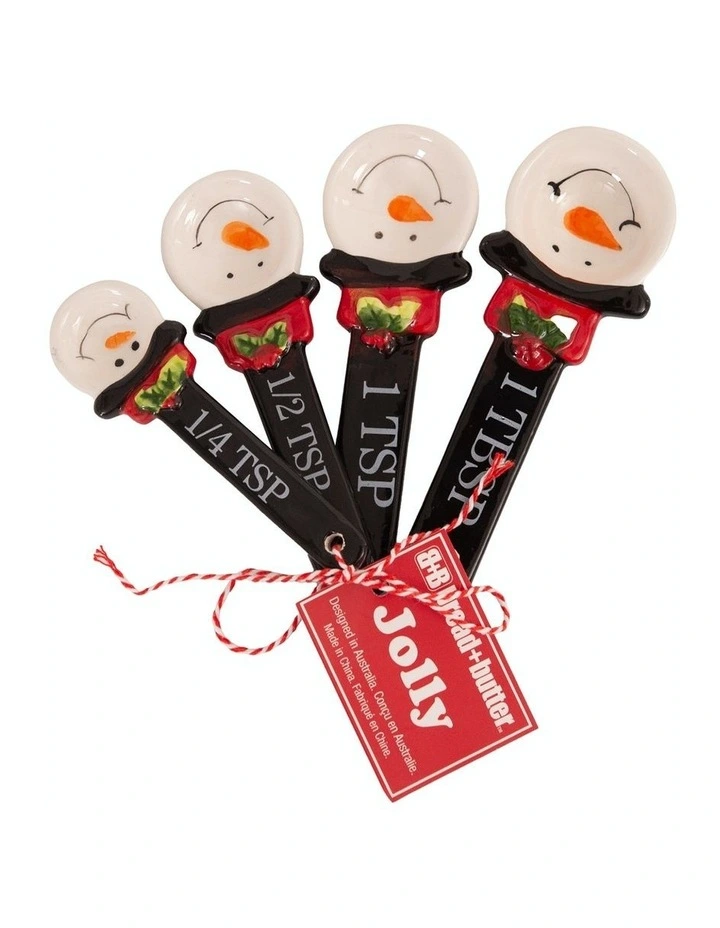 Snowman Spoons 4 Pack in Multi