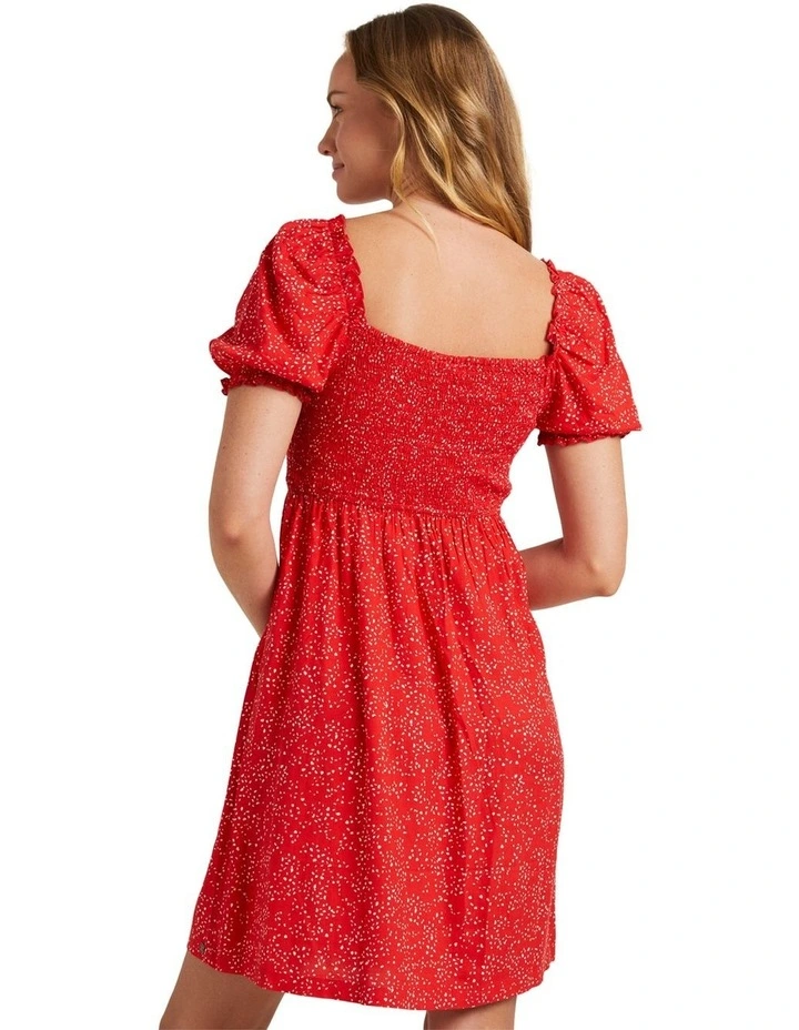 Hello Petal Mini Dress in Bittersweet Confetti