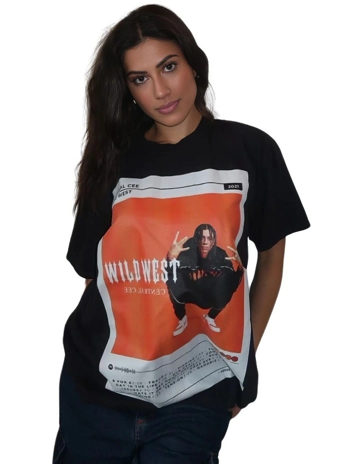 Central Cee Wild West Album T-shirt in Black